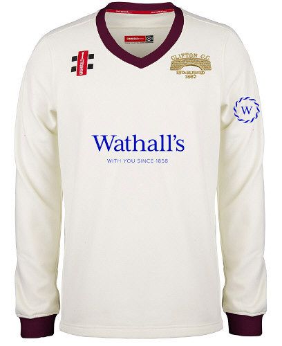 Clifton CC GN Pro Performance Maroon L/S Sweater Snr