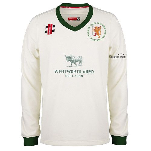 Malton & Old Malton CC GN Pro Performance Green L/S Sweater Jnr
