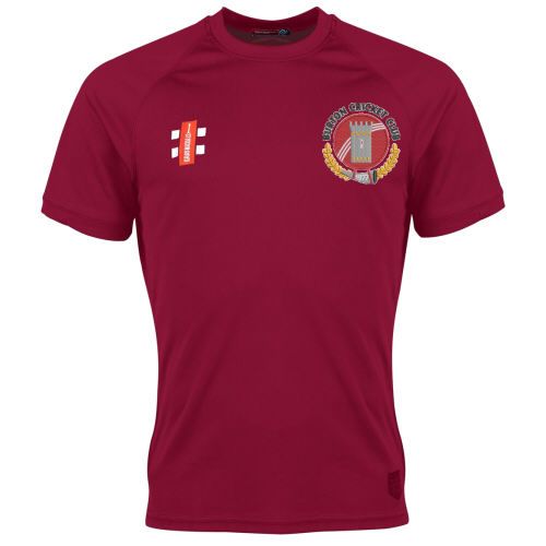 Burton Cricket Club GN Maroon Matrix TShirt  Jnr