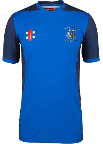 Seamer & Irton CC GN Pro Performance T20 Cricket Shirt Royal/Navy SS  Snr
