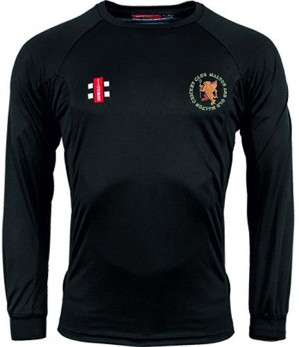 Malton & Old Malton CC GN Black Matrix LS Tee  Jnr