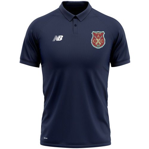 Apperknowle CC New Balance Polo Shirt Navy  Jnr
