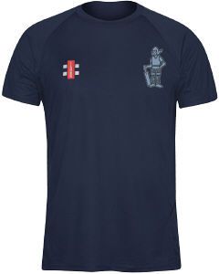Pixie Cricket Club GN Navy Matrix TShirt  Jnr