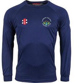 London Colney CC GN Navy Matrix Long Sleeve Tee  Jnr