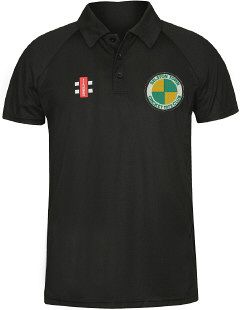 Selston CC GN Black Matrix Polo Shirt  Snr