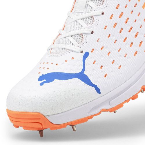 Puma 22.1 Cricket Spike Shoes 2022 White / Neon