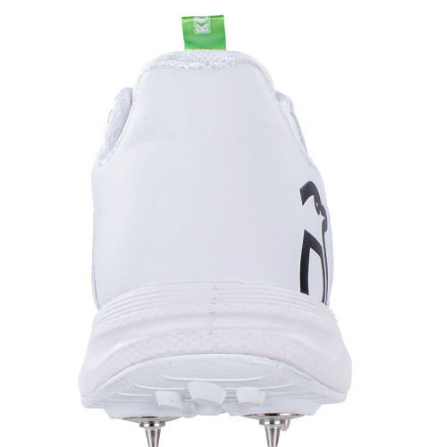 Kookaburra KC 3.0 White/Lime Spike Cricket Shoes 2023 Heel