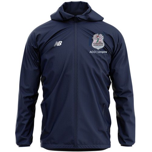Yorkshire Umpires Premier League ACO New Balance Rain Jacket Navy  Snr