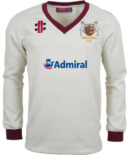 Pentyrch CC GN Pro Performance Maroon L/S Sweater Snr