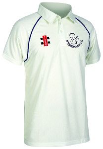 Attenborough Cricket Club GN Matrix Navy Cricket Shirt S/S Jnr