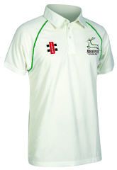 Buxton Cricket Club GN Matrix Green Cricket Shirt S/S Snr