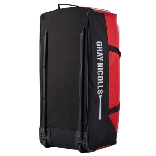 Gray Nicolls Team 350 Black/Red Wheelie Cricket Bag 2023 Back