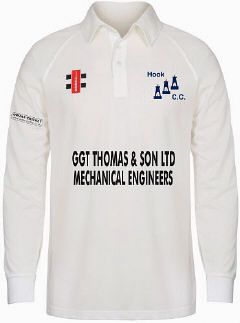 Hook Cricket Club GN Matrix Cricket Shirt L/S Snr
