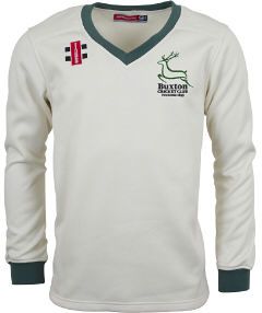 Buxton Cricket Club GN Pro Performance Green L/S Sweater Snr