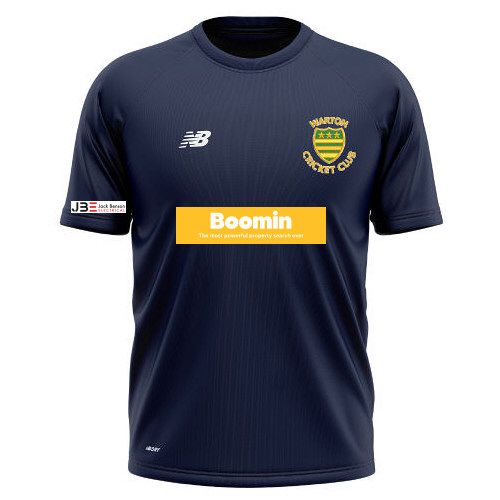Warton CC New Balance Training Shirt Navy  Jnr