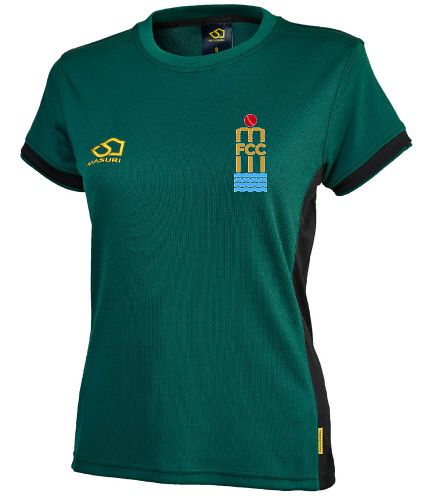 Farndon Cricket Club Masuri Cricket Training Shirt Green  Ladies