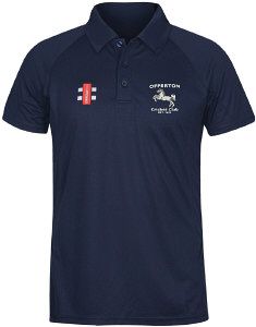 Offerton CC GN Navy Matrix Polo Shirt  Jnr
