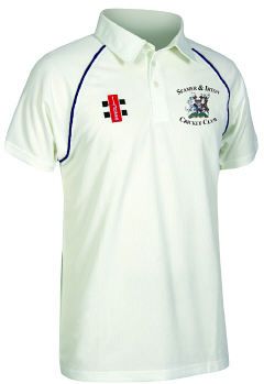 Seamer & Irton CC GN Matrix Navy Cricket Shirt S/S Jnr No Sponsor