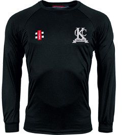 Kew CC GN Black Matrix LS Tee  Snr
