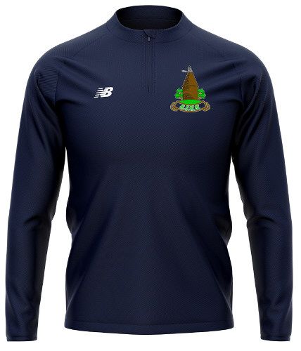 East Sutton Cricket Club New Balance 1/4 Zip Mid Layer Navy  Jnr