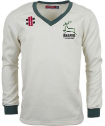 Buxton Cricket Club GN Pro Performance Green L/S Sweater Snr