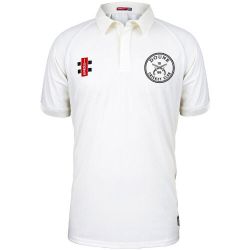 Doune CC GN Matrix Ivory Cricket Shirt S/S Snr