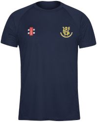Woodhouse Grange CC GN Navy Matrix TShirt  Jnr