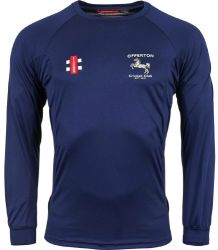 Offerton CC GN Navy Matrix LS Tee  Jnr