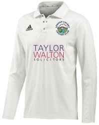 London Colney Cricket Club adidas L/S Cricket Playing Shirt Snr