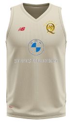 Quarndon Cricket Club New Balance Sleeveless Slipover   Jnr