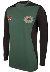 Collingham CC GN Green Pro Performance T20 Cricket Shirt LS Jnr