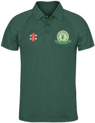 Great Chishill CC GN Green Matrix Polo Shirt  Jnr