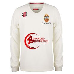 Clacton CC GN Pro Performance Plain L/S Sweater Snr