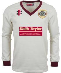 Cawood CC GN Pro Performance Maroon L/S Sweater  Snr