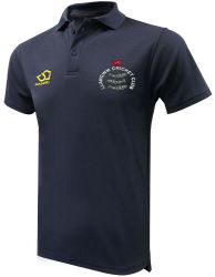 Llangwm Cricket Club Masuri Cricket Polo Shirt Navy  Snr