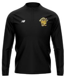 Quarndon Cricket Club New Balance 1/4 Zip Mid Layer Black  Jnr