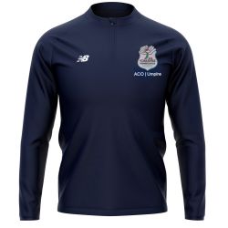 Yorkshire Umpires Premier League ACO New Balance 1/4 Zip Mid Layer Navy  Snr
