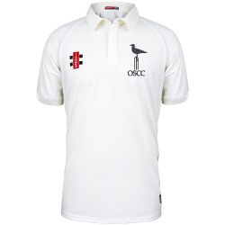Old Seagullians CC GN Matrix Ivory Cricket Shirt S/S Snr