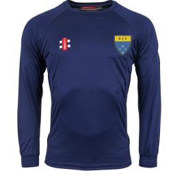Baldons CC GN Navy Matrix LS Tee  Jnr