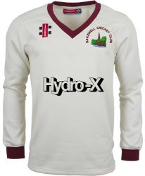 Bakewell Cricket Club GN Pro Performance Maroon L/S Sweater Snr