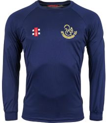 Attenborough Cricket Club GN Navy Matrix LS Tee  Jnr