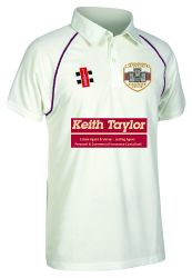 Cawood CC GN Matrix Maroon Cricket Shirt S/S Snr