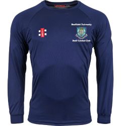 Sheffield University CC GN Navy Matrix LS Tee  Jnr