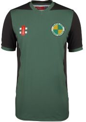Selston CC GN Green Pro Performance T20 Cricket Shirt SS  Jnr
