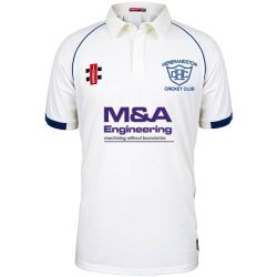 Herbrandston CC GN Matrix Navy Cricket Shirt S/S Snr