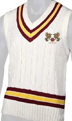 Leyton Orient Supporters CC GM Cable Knit Slipover Maroon/Gold/Maroon  Jnr