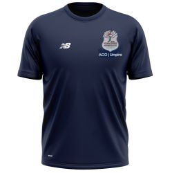 Yorkshire Umpires Premier League ACO New Balance Training Shirt Navy  Snr