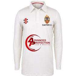 Clacton CC GN Pro Performance L/S Shirt Snr