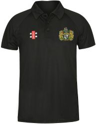 Heslerton CC GN Black Matrix Polo Shirt  Jnr
