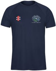 Leven Valley Cricket Club GN Navy Matrix TShirt  Snr
